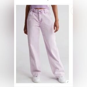 Lavender Wide Leg Jeans
